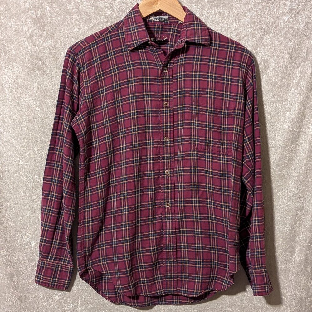 Neimen-Marcus Plaid Button Up Shirt